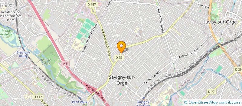 localisation de l'entreprise AB STYLE à SAVIGNY-SUR-ORGE