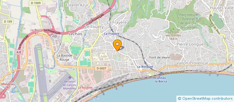 localisation de l'entreprise AB SUD à CANNES