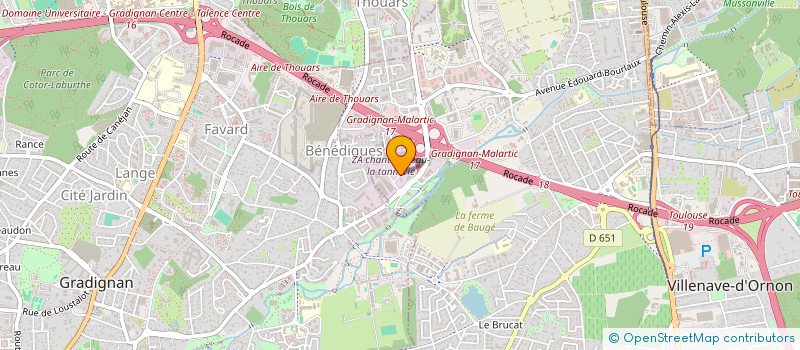 localisation de l'entreprise AB SUD  VILLENAVE-D'ORNON