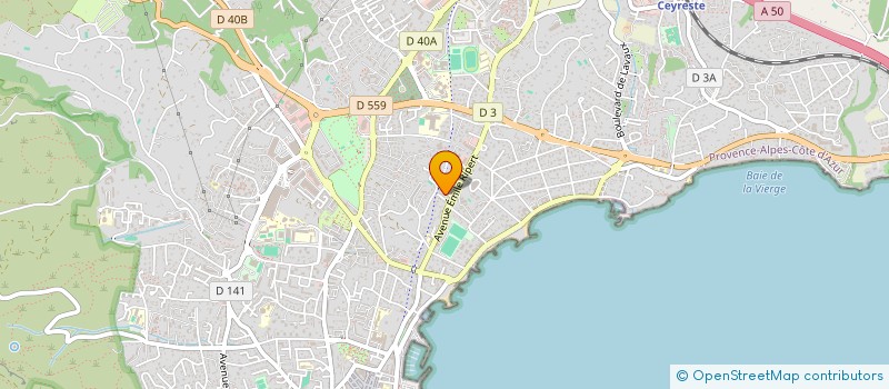 localisation de l'entreprise AB TAXI  LA CIOTAT