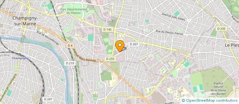 localisation de l'entreprise AB TAXI à CHAMPIGNY-SUR-MARNE