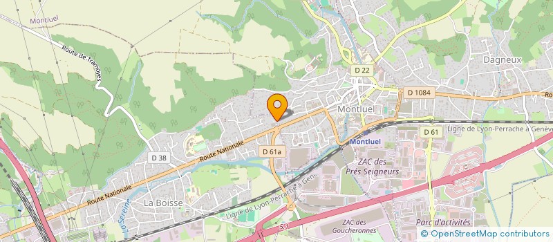 localisation de l'entreprise AB TAXI  MONTLUEL