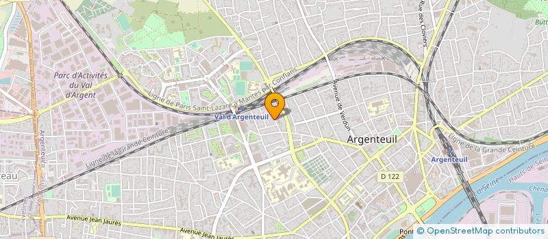 localisation de l'entreprise AB TAXI PARIS à ARGENTEUIL