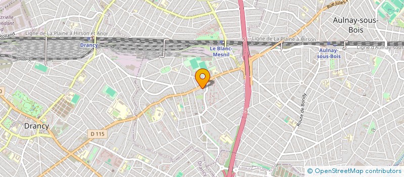 localisation de l'entreprise AB TAXI PARIS à LE BLANC-MESNIL