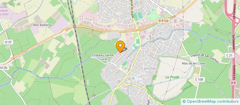 localisation de l'entreprise AB TAXI PERPIGNAN  CANOHES