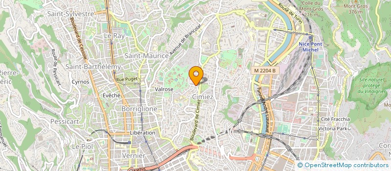 localisation de l'entreprise AB TECHNOLOGIE à NICE