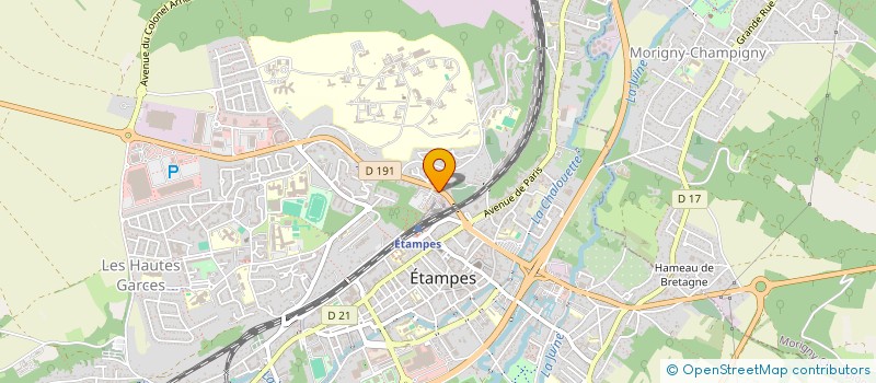 localisation de l'entreprise AB-TECHNOLOGIES à ETAMPES
