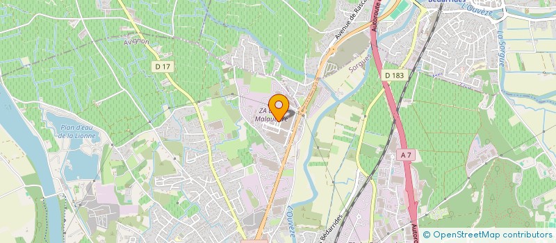 localisation de l'entreprise AB TECHNOLOGIES  SORGUES