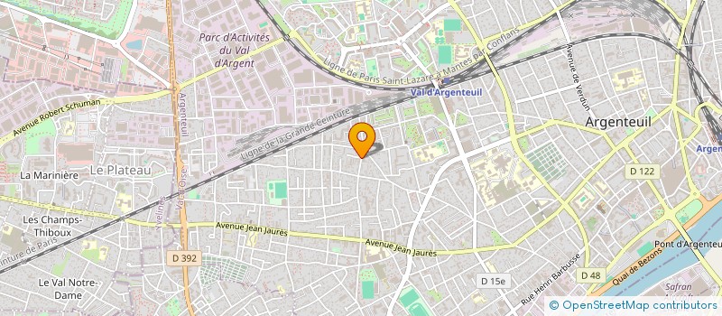 localisation de l'entreprise AB TELECOM  ARGENTEUIL