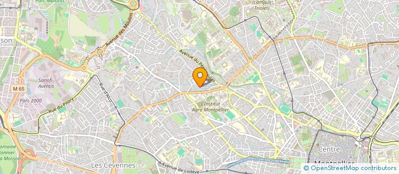 localisation de l'entreprise AB TERRASSEMENT à MONTPELLIER