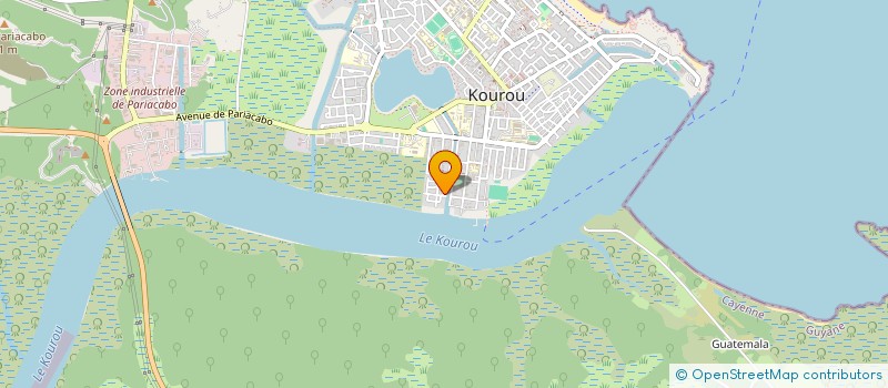 localisation de l'entreprise AB TERRASSEMENT à KOUROU