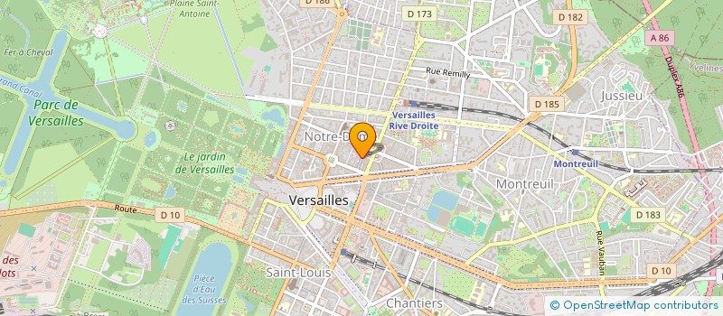 localisation de l'entreprise AB'TEXT à VERSAILLES