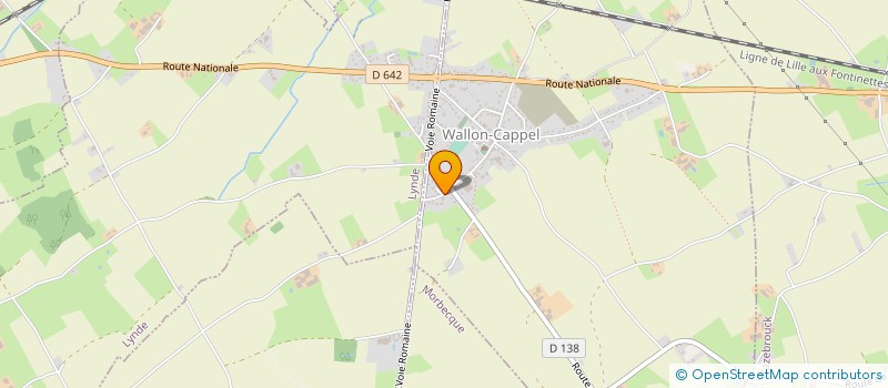 localisation de l'entreprise AB'THERMPLUS  WALLON-CAPPEL