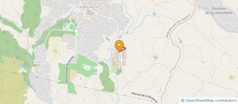localisation de l'entreprise AB TOITURE 83 à ROQUEBRUNE-SUR-ARGENS