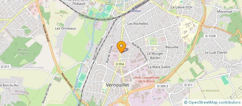 localisation de l'entreprise AB TOPOPROJET  VERNOUILLET