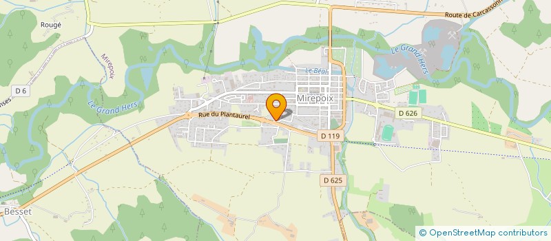 localisation de l'entreprise AB-TP  MIREPOIX