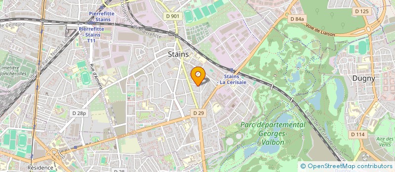 localisation de l'entreprise AB TRANS POMPAGE à STAINS