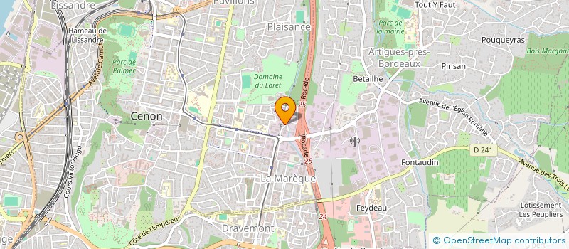 localisation de l'entreprise AB TRANS SERVICE  CENON