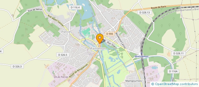 localisation de l'entreprise AB TRANSACTION à MAINTENON