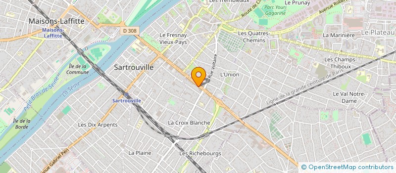 localisation de l'entreprise AB TRANSACTIONS  SARTROUVILLE