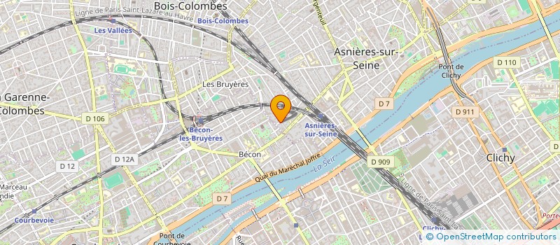 localisation de l'entreprise AB TRANSLUX  ASNIERES-SUR-SEINE