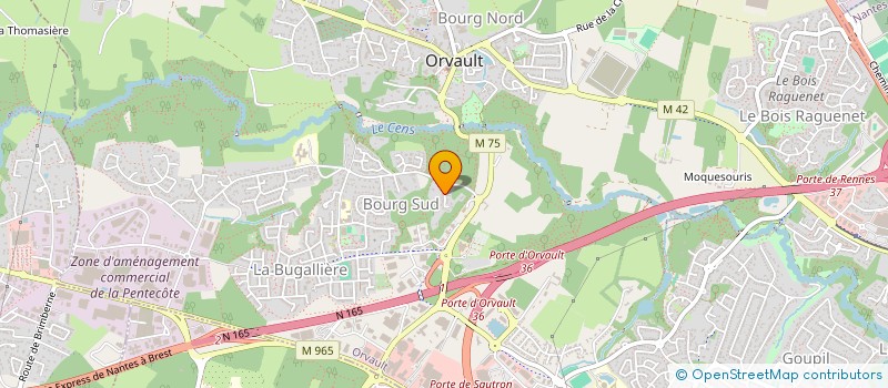 localisation de l'entreprise AB TRANSPORT à ORVAULT