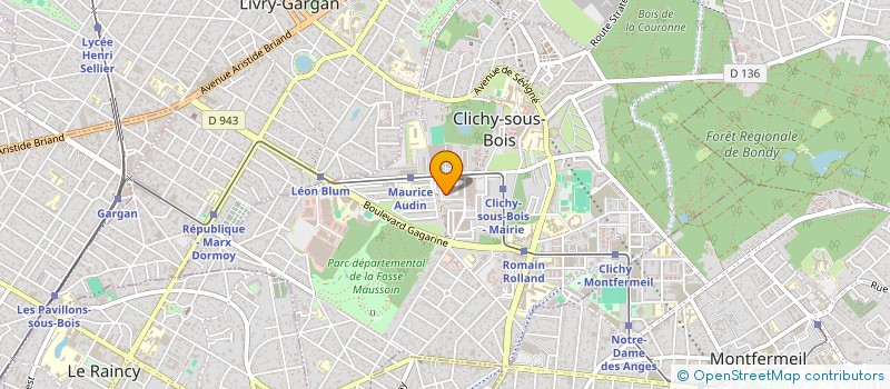 localisation de l'entreprise AB TRANSPORT à CLICHY-SOUS-BOIS