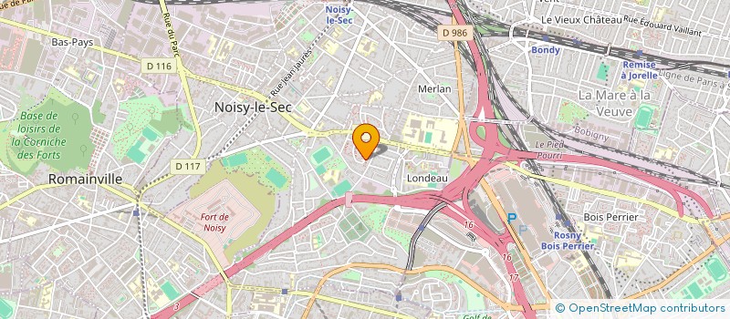 localisation de l'entreprise AB TRANSPORT à NOISY-LE-SEC