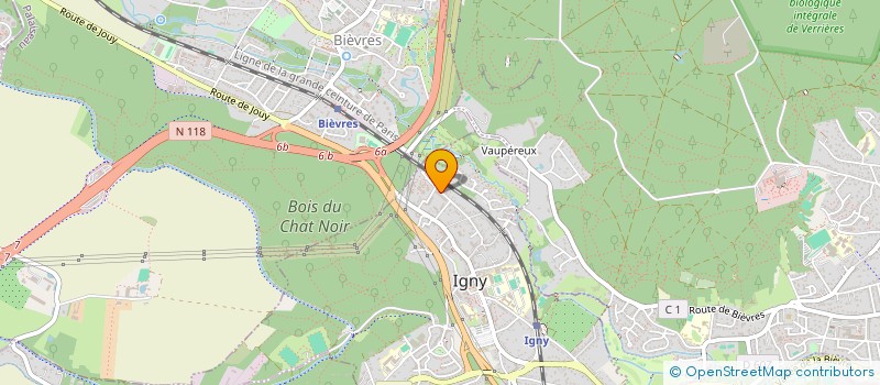 localisation de l'entreprise AB TRANSPORT  IGNY