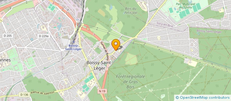 localisation de l'entreprise AB TRANSPORT à BOISSY-SAINT-LEGER