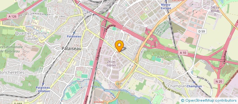 localisation de l'entreprise AB TRANSPORT à PALAISEAU