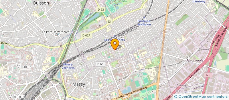 localisation de l'entreprise AB TRANSPORTS à ANTONY