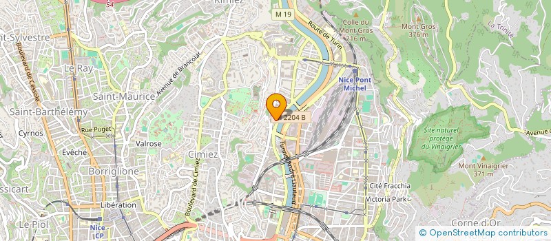 localisation de l'entreprise AB TRANSPORTS à NICE