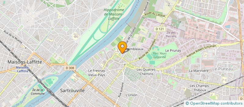 localisation de l'entreprise AB TRANSPORTS IDF à SARTROUVILLE