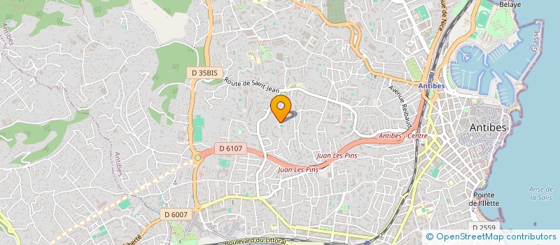 localisation de l'entreprise AB TRANSPORTS LOGISTIQUES  ANTIBES