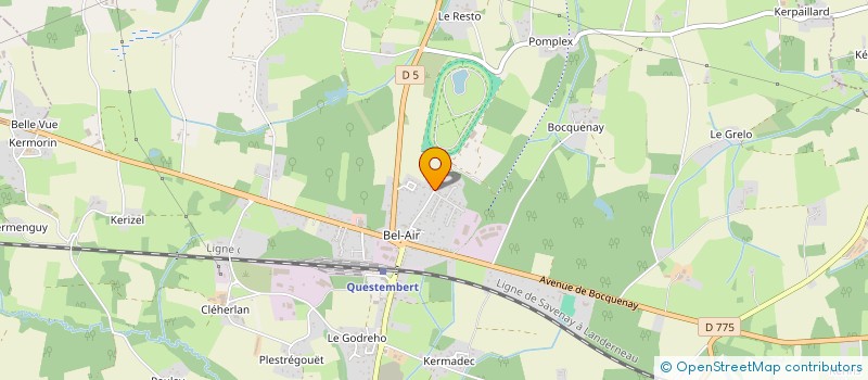 localisation de l'entreprise AB TRANSTOCK  QUESTEMBERT