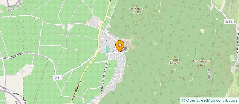 localisation de l'entreprise AB TRAVAUX  BOULBON