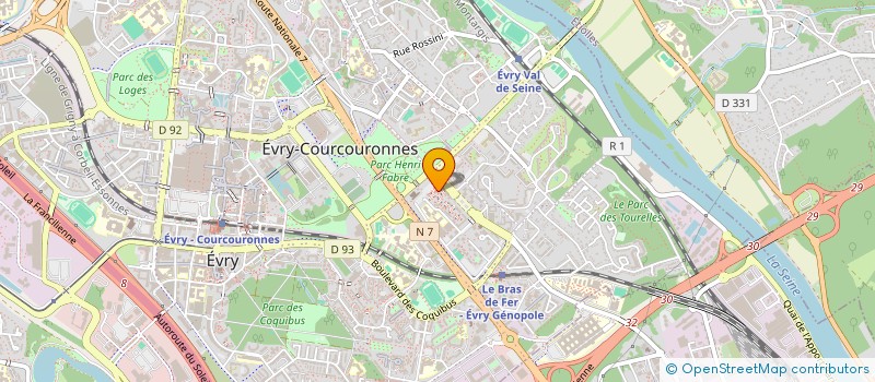 localisation de l'entreprise AB WEBCONSEIL  EVRY-COURCOURONNES