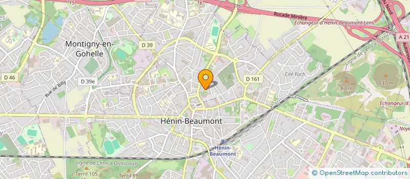 localisation de l'entreprise AB WIN à HENIN-BEAUMONT