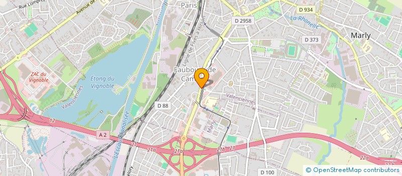 localisation de l'entreprise AB WINDOW  VALENCIENNES