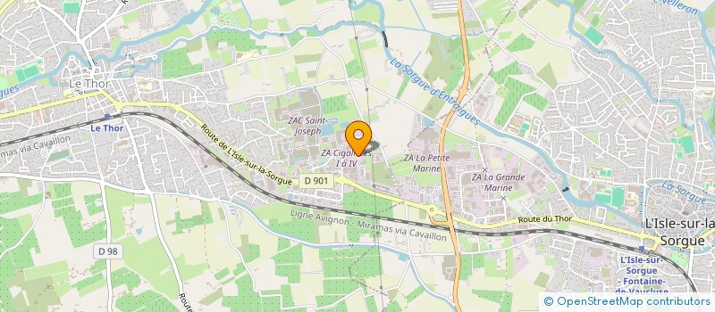 localisation de l'entreprise AB XYSTE X  LE THOR