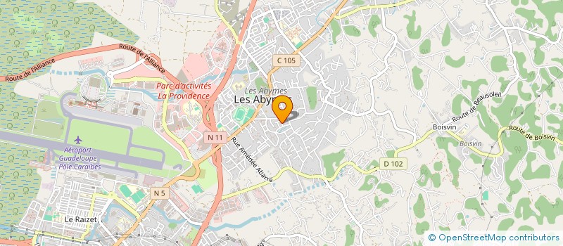 localisation de l'entreprise AB...Z COMMUNICATION à LES ABYMES