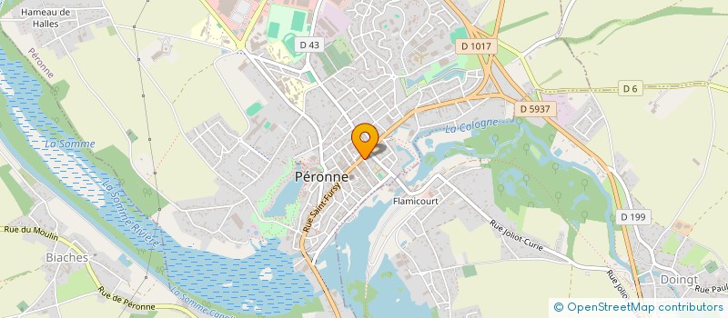 localisation de l'entreprise AB1  PERONNE