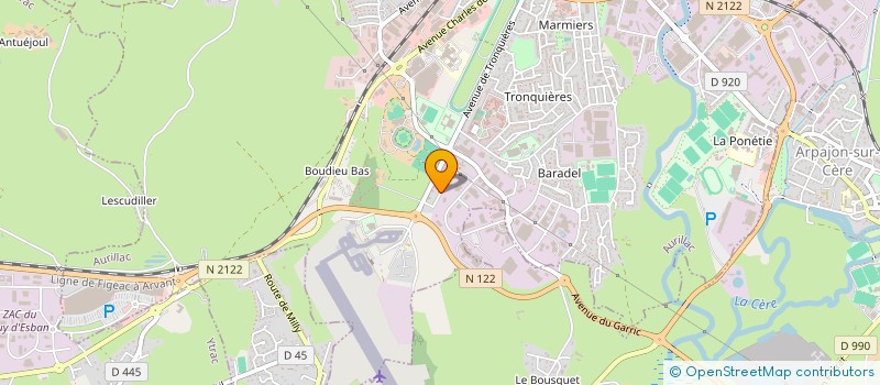 localisation de l'entreprise AB15 TELECOM à AURILLAC