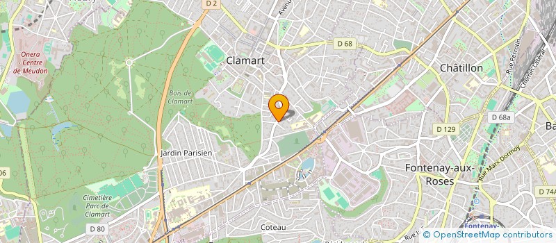 localisation de l'entreprise AB2 à CLAMART