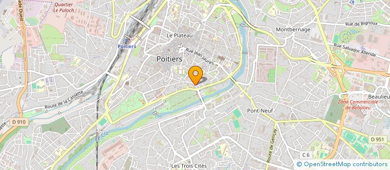 localisation de l'entreprise AB2 à POITIERS