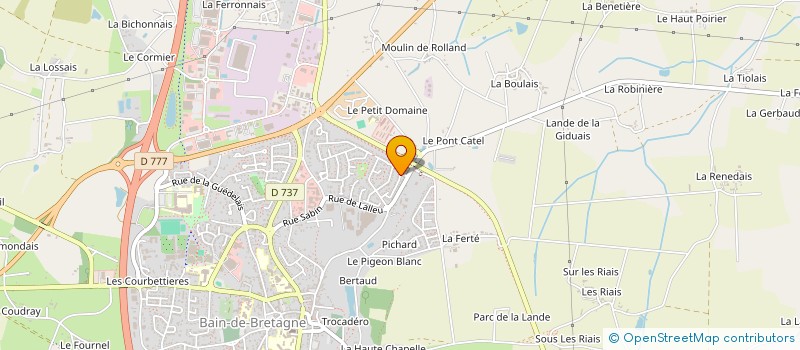 localisation de l'entreprise AB2  BAIN-DE-BRETAGNE