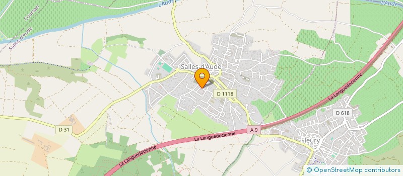 localisation de l'entreprise AB25  SALLES-D'AUDE