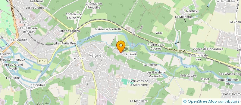 localisation de l'entreprise AB2C  VEIGNE