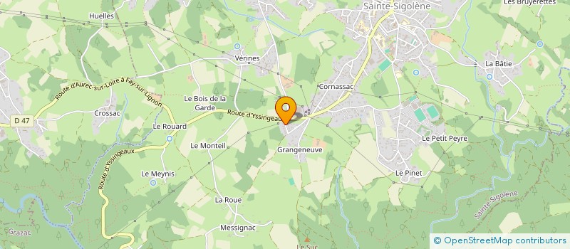 localisation de l'entreprise AB2C  SAINTE-SIGOLENE